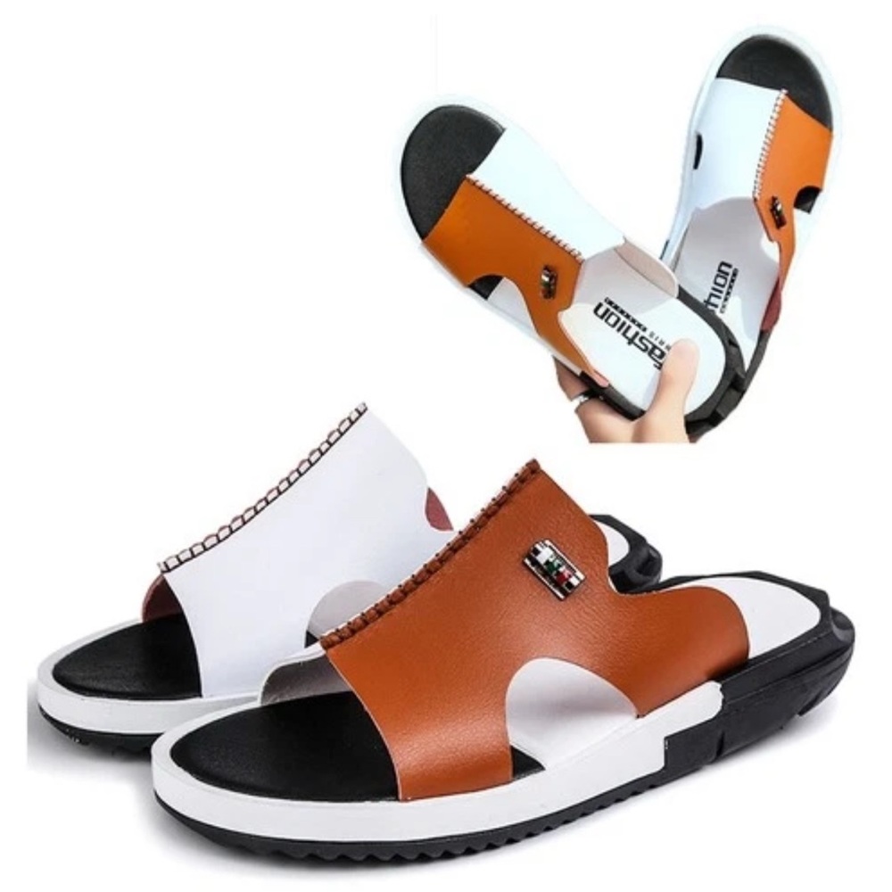 Men Summer Sandals Original Slip-on Casual Sandals Fashion Men Slippers Size 46 - Picture 10 of 12